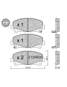 PASTILLAS DE FRENO DELANTERAS HIGH PERFORMANCE S50 HONDA ACCORD VIII CU