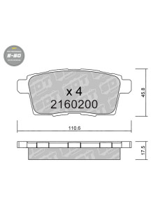 PASTILLAS DE FRENO TRASERAS HIGH PERFORMANCE S50 MAZDA CX7 CX9