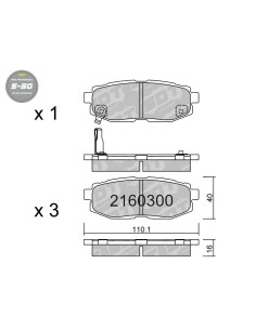 PASTILLAS DE FRENO TRASERAS HIGH PERFORMANCE S50 SUBARU BRZ OUBACK TRIBECA TOYOTA GT86