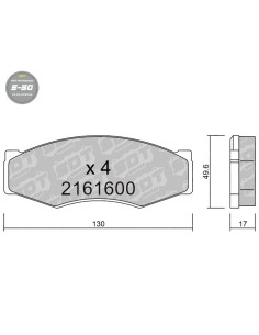 PASTILLAS DE FRENO DELANTERAS HIGH PERFORMANCE S50 NISSAN 200SX 300ZX BLUEBIRD PICK UP VANETTE C22