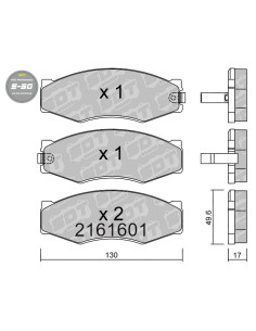 PASTILLAS DE FRENO DELANTERAS HIGH PERFORMANCE S50 NISSAN 200SX 300ZX PICK UP VANETTE C22