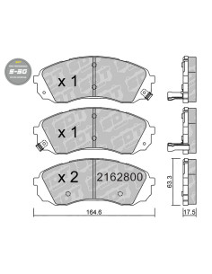 FRONT HIGH PERFORMANCE BRAKEPADS S50 HYUNDAI H1 TQ i800 KIA CARNIVAL