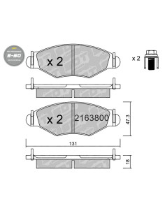 PASTILLAS DE FRENO DELANTERAS HIGH PERFORMANCE S50 PEUGEOT 206 306