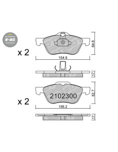PASTILLAS DE FRENO DELANTERAS HIGH PERFORMANCE S50 NISSAN PRIMERA P11 2000 16V