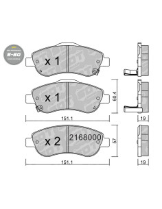 PASTILLAS DE FRENO DELANTERAS HIGH PERFORMANCE S50 HONDA CR-V III RE CR-V IV RM