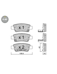 PASTILLAS DE FRENO TRASERAS HIGH PERFORMANCE S50 HONDA CR-V III RE CR-V IV RM