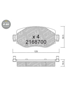 PASTILLAS DE FRENO DELANTERAS HIGH PERFORMANCE S50 RENAULT MEGANE IV