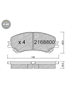 PASTILLAS DE FRENO DELANTERAS HIGH PERFORMANCE S50 RENAULT ESPACE V MEGANE IV SCENIC IV TALISMAN