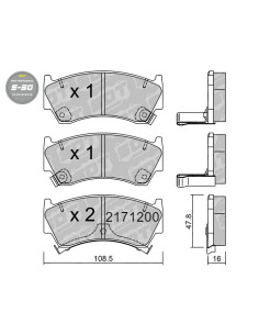 PASTILLAS DE FRENO DELANTERAS HIGH PERFORMANCE S50 NISSAN 200SX S14 SENTRA B14