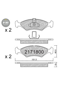 PASTILLAS DE FRENO DELANTERAS HIGH PERFORMANCE S50 FORD COURIER FIESTA MK4 PUMA MAZDA 121