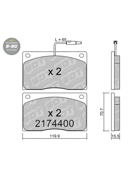 PASTILLAS DE FRENO DELANTERAS HIGH PERFORMANCE S50 ASTON MARTIN LAGONDA JAGUAR XJ1 XJ6 XJS RENAULT MASTER