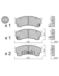 PASTILLAS DE FRENO DELANTEROS HIGH PERFORMANCE S50 MAZDA 323 626 PREMACY