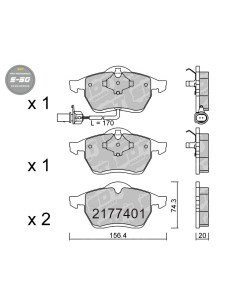 PASTILLAS DE FRENO DELANTERAS HIGH PERFORMANCE S50 FORD GALAXY WGR SEAT ALHAMBRA VW SHARAN
