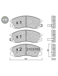 PASTILLAS DE FRENO DELANTERAS HIGH PERFORMANCE S50 HYUNDAI OFF-ROAD TERRACAN HP