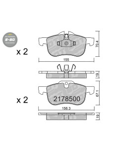 PASTILLAS DE FRENO DELANTERAS HIGH PERFORMANCE S50 MG ZT ROVER 75