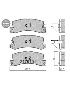 PASTILLAS DE FRENO TRASERAS HIGH PERFORMANCE S50 LEXUS ES RX TOYOTA AVENSIS T22 CAMRY  CELICA T18 T20