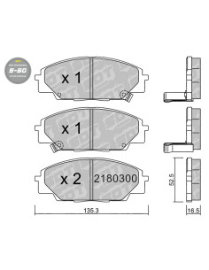 PASTILLAS DE FRENO DELANTERAS HIGH PERFORMANCE S50 HONDA CIVIC EP3 TYPE-R FN2 FK2 S2000 AP