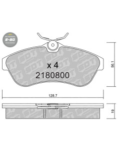 PASTILLAS DE FRENO DELANTERAS HIGH PERFORMANCE S50 CITROEN C2 C3 C5 XANTIA XM