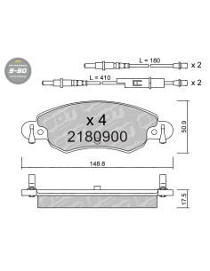 PASTILLAS DE FRENO DELANTERAS HIGH PERFORMANCE S50 CITROEN C5