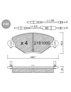 PASTILLAS DE FRENO DELANTERAS HIGH PERFORMANCE S50 CITROEN C5