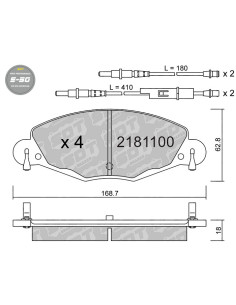 PASTILLAS DE FRENO DELANTERAS HIGH PERFORMANCE S50 CITROEN C5