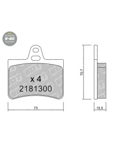 PASTILLAS DE FRENO TRASERAS HIGH PERFORMANCE S50 CITROEN C5