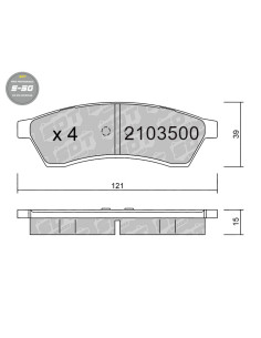 PASTILLAS DE FRENO TRASERAS HIGH PERFORMANCE S50 CHEVROLET EPICA EVANDA