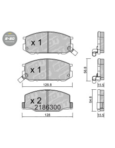 PASTILLAS DE FRENO DELANTERAS HIGH PERFORMANCE S50 LOTUS ESPRIT TOYOTA CELICA PREVIA