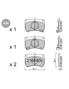 FRONT HIGH PERFORMANCE BRAKEPADS S50 MAZDA 323 BF BW MERCURY TRACER