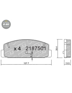 PASTILLAS DE FRENO TRASERAS HIGH PERFORMANCE S50 MAZDA 323 BJ 626 GF 6 GG GY PREMACY