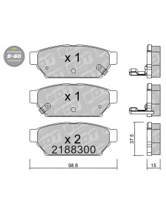 REAR HIGH PERFORMANCE BRAKEPADS S50 MITSUBISHI CARISMA COLT FTO LANCER PROTON PERSONA 300