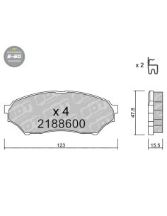PASTILLAS DE FRENO DELANTERAS HIGH PERFORMANCE S50 MITSUBISHI MONTERO PININ OFF-ROAD