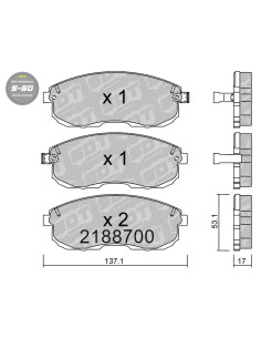 PASTILLAS DE FRENO DELANTERAS HIGH PERFORMANCE S50 NISSAN 200SX S13 MAXIMA QX SENTRA B15