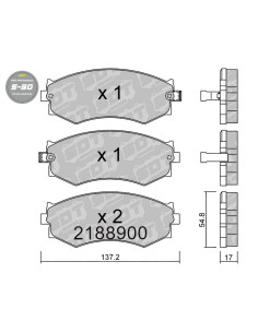 PASTILLAS DE FRENO DELANTERAS HIGH PERFORMANCE S50 NISSAN 240SX S13 PRAIRE M11 PRIMERA W10 SENTRA B15