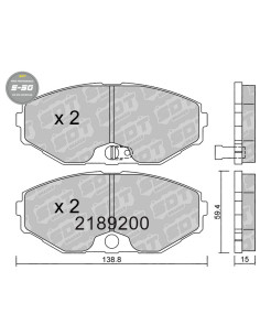 PASTILLAS DE FRENO DELANTERAS HIGH PERFORMANCE S50 NISSAN LEOPARD Y32 MAXIMA QX A33
