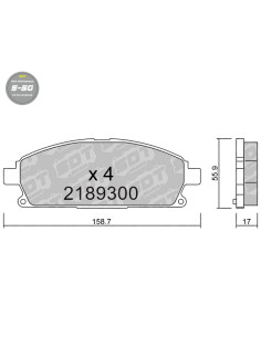 PASTILLAS DE FRENO DELANTERAS HIGH PERFORMANCE S50 NISSAN PATHFINDER R50 XTRAIL T30 OFF-ROAD
