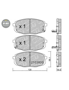 PASTILLAS DE FRENO DELANTERAS HIGH PERFORMANCE S50 HYUNDAI I30 FD KIA CARENS II CEED PRO CEED