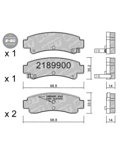 PASTILLAS DE FRENO TRASERAS HIGH PERFORMANCE S50 NISSAN SENTRA B13 SUNNY B12 N13 SR20