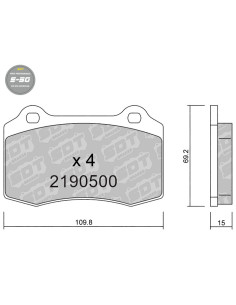 PASTILLAS DE FRENO DELANTERAS HIGH PERFORMANCE S50 CITROEN DS3 DODGE FERRARI 360 F430 FORD FOCUS RS KTM XBOW LOTUS PEUGEOT 208