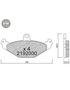 PASTILLAS DE FRENO TRASERAS HIGH PERFORMANCE S50 LOTUS ELISE EXIGE OPEL SPEEDSTER TESLA ROADSTER SPORT