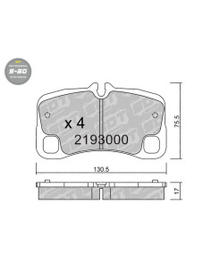 PASTILLAS DE FRENO TRASERAS HIGH PERFORMANCE S50 PORSCHE 911 997 CARRERA TURBO GT3 RS