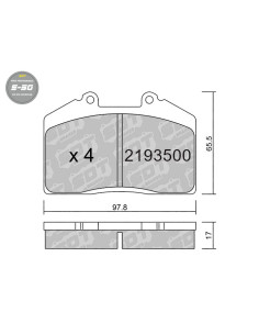 PASTILLAS DE FRENO HIGH PERFORMANCE S50 FERRARI 348 456 F355 PORSCHE 911 964 STOPTECH ST41