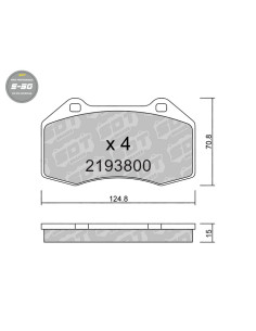 PASTILLAS DE FRENO DELANTERAS HIGH PERFORMANCE S50 ALPINE A110 OPEL CORSA D OPC RENAULT CLIO 3 RS