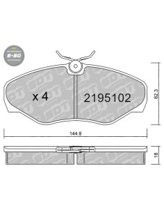 PASTILLAS DE FRENO HIGH PERFORMANCE S50 NISSAN - OPEL - RENAULT