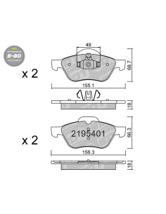PASTILLAS DE FRENO DELANTERAS HIGH PERFORMANCE S50 RENAULT