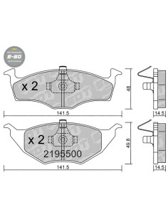 PASTILLAS DE FRENO HIGH PERFORMANCE S50 VW