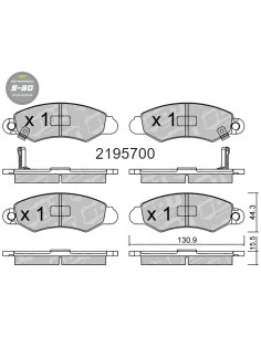PASTILLAS DE FRENO HIGH PERFORMANCE S50 SUBARU / SUZUKI