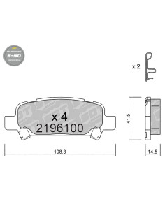PASTILLAS DE FRENO HIGH PERFORMANCE S50 SUBARU