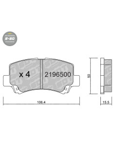PASTILLAS DE FRENO HIGH PERFORMANCE S50 SUZUKI
