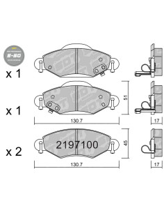 PASTILLAS DE FRENO HIGH PERFORMANCE S50 TOYOTA